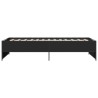 Cadre de lit sans matelas noir 100x200 cm 