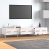 Meuble TV Blanc brillant 150x34,5x30 cm Bois d'ingénierie 