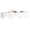 Meuble TV Blanc brillant 150x34,5x30 cm Bois d'ingénierie 