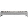 Cadre de lit sans matelas sonoma gris 100x200 cm 