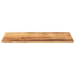 Dessus de table rectangulaire bois massif de manguier brut 