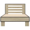 Cadre de lit sans matelas chêne sonoma 90x190 cm 