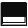 Table basse noir 80x40x35 cm Bois d'ingénierie et fer 