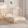 Cadre de lit sans matelas bois massif 75x190 cm 