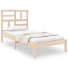Cadre de lit sans matelas bois massif 75x190 cm 