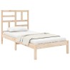 Cadre de lit sans matelas bois massif 75x190 cm 