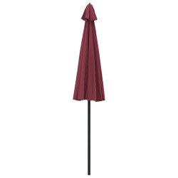 Parasol d'extérieur avec mât en aluminium 270 cm rouge bordeaux 
