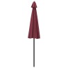 Parasol d'extérieur avec mât en aluminium 270 cm rouge bordeaux 