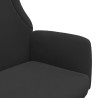 Chaise de relaxation Noir Tissu 
