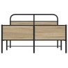Cadre de lit sans matelas 135x190 cm chêne sonoma 