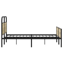Cadre de lit sans matelas 135x190 cm chêne sonoma 