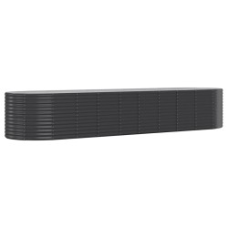 Lit surélevé de jardin Acier enduit de poudre Anthracite 
