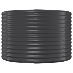 Lit surélevé de jardin Acier enduit de poudre Anthracite 