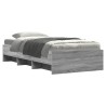 Cadre de lit sans matelas sonoma gris 75x190 cm 