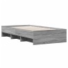 Cadre de lit sans matelas sonoma gris 75x190 cm 