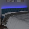 Tête de lit à LED Bleu foncé 200x7x78/88 cm Velours 