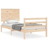 Cadre de lit sans matelas 90x200 cm bois massif 