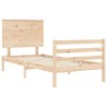 Cadre de lit sans matelas 90x200 cm bois massif 