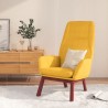 Chaise de relaxation Jaune moutarde Tissu 