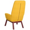 Chaise de relaxation Jaune moutarde Tissu 