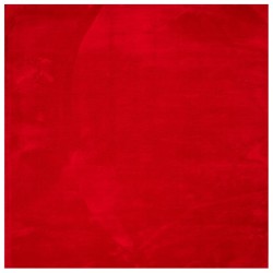 Tapis HUARTE à poils courts doux et lavable rouge 240x240 cm 