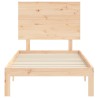 Cadre de lit sans matelas bois de pin massif 