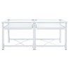Double socle pour machine à laver étagères coulissantes blanc 