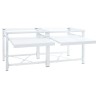Double socle pour machine à laver étagères coulissantes blanc 