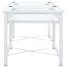 Double socle pour machine à laver étagères coulissantes blanc 