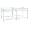 Double socle pour machine à laver étagères coulissantes blanc 