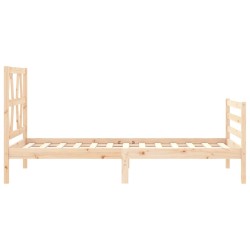 Cadre de lit sans matelas 100x200 cm bois massif 