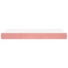 Matelas à ressorts ensachés pour enfants rose 80x160 cm velours 