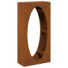 Étagère à bois 50x23x100 cm acier résistant aux intempéries 