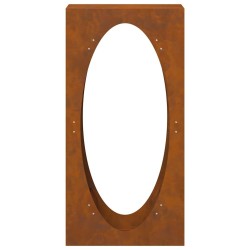 Étagère à bois 50x23x100 cm acier résistant aux intempéries 