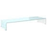 Meuble TV/Support pour moniteur 90x30x13 cm verre vert 