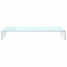 Meuble TV/Support pour moniteur 90x30x13 cm verre vert 