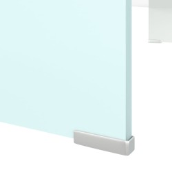 Meuble TV/Support pour moniteur 90x30x13 cm verre vert 