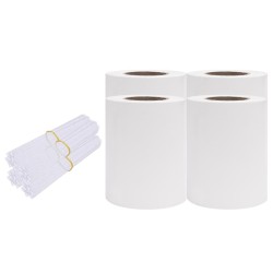 Écrans d'intimité de jardin 4 pcs PVC 35x0,19 m Blanc 