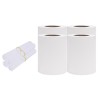 Écrans d'intimité de jardin 4 pcs PVC 35x0,19 m Blanc 