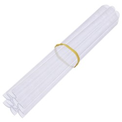 Écrans d'intimité de jardin 4 pcs PVC 35x0,19 m Blanc 