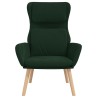 Chaise de relaxation Vert foncé Velours 