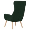 Chaise de relaxation Vert foncé Velours 