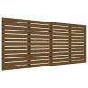 Tête de lit murale Marron miel 156x3x91,5 cm Bois massif de pin 
