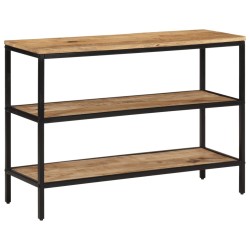 Table console 100x35x70 cm bois de manguier massif brut 