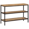 Table console 100x35x70 cm bois de manguier massif brut 