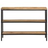 Table console 100x35x70 cm bois de manguier massif brut 