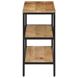 Table console 100x35x70 cm bois de manguier massif brut 