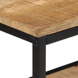 Table console 100x35x70 cm bois de manguier massif brut 