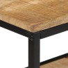 Table console 100x35x70 cm bois de manguier massif brut 