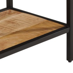 Table console 100x35x70 cm bois de manguier massif brut 